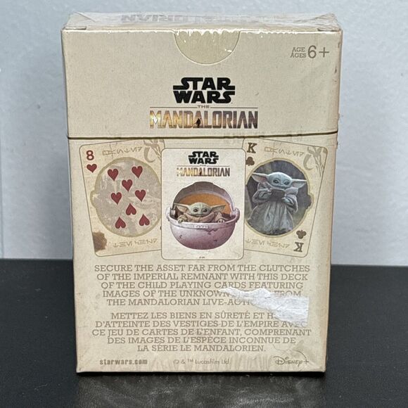 The Mandalorian Star Wars The Child Baby Yoda Grogu Playing Cards Disney- "New" - Picture 2 of 4